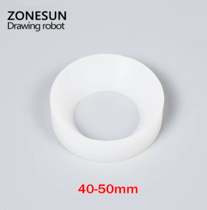 ZONESUN Capping Machine Chuck Cap for Capper 28-32mm 38mm 10- 50mm Round Plastic Bottle With Security Ring Silicone Capping - 1pcs 40-50mm