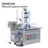 ZONESUN ZS-AFC1C Magnetic Pump Reagent Tube Plastic Ampoule Small Bottle Rotary Liquid Filling And Cap Pressing Machine