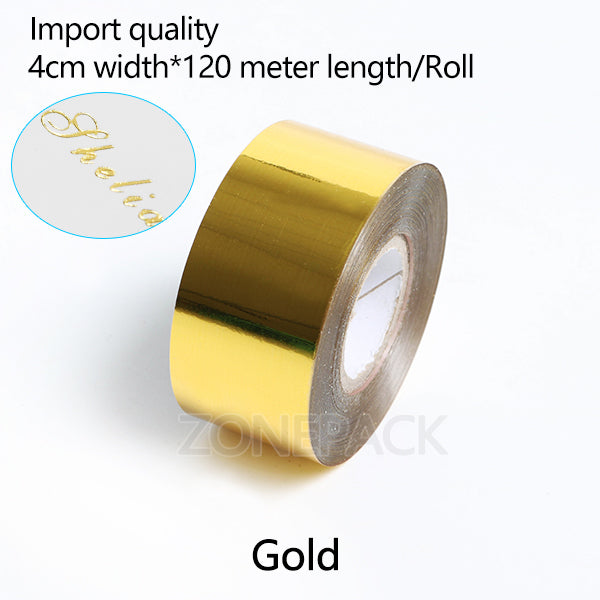 ZONESUN Hot foil Stamping Paper Heat Transfer Foil Roll - 4cm / gold