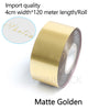 ZONESUN Hot foil Stamping Paper Heat Transfer Foil Roll - 4cm / matte golden