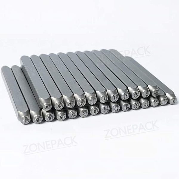 ZONEPACK Metal Letter And Number Set (36 pieces/set, A to Z and 0-9) Stamping Tools