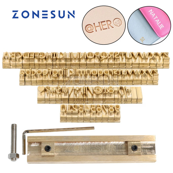 ZONESUN 3mm 6mm 10mm Copper Brass Stamping Flexible Letters Numbers Alphabets Symbols Characters Molds