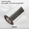 ZONEPACK 8cm Rolls Hot Foil Stamping Paper Heat Transfer Anodized Gilded Paper for Leather PU Wallet Hot foil stamping - Silver / 8cm - Silver / 10cm