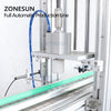 ZONESUN ZS-FAL180R7 Nail Polish Bottle Filling Cap Pressing Machine And Capping Machine Line With Cap Vibratory Feeder