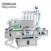 ZONESUN ZS-DTPP4E Pneumatic Automatic 4 Nozzles Liquid Filling Machine Lotion Eye Drops Juice Oil Gel Filler Peristaltic Pump