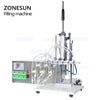 ZONEPACK ZS-MP5500D Semi-Automatic Water Filling Machine 6 Nozzles Essential Oil Perfume Cosmetic Liquid Magnetic Pump Filler