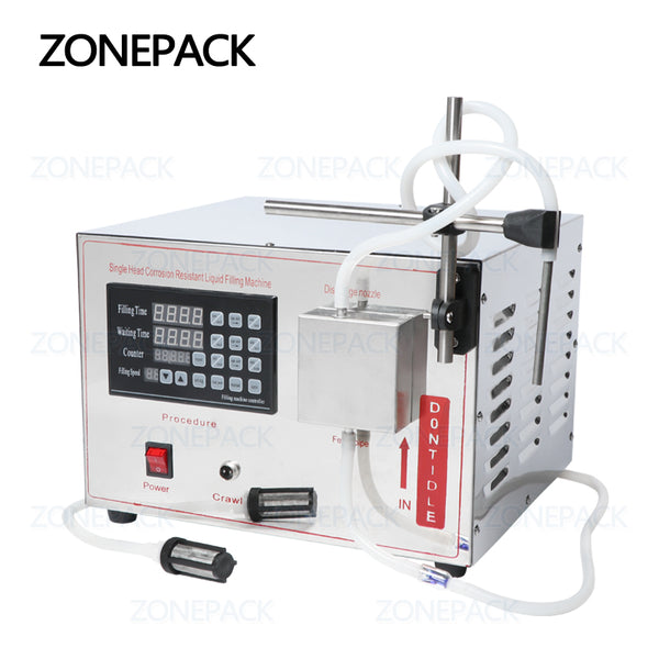 ZONEPACK GZ-YG1 Automatic Magnetic Pump Filling Machine ethanol Perfume Alcohol Hydrogen Peroxide Juice Essential Oil Liquid