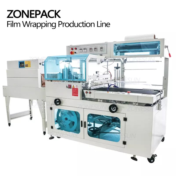 ZS-SPL1 Automatic Carton Bottle PVC PP PE POF Film Heat Tunnel Shrink Wrapping Machine