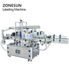 ZONESUN ZS-TB300Z Dual Use Automatic Bottle Labeling Machine Round and Square Bottle Sticker Double Sides Label Applicator