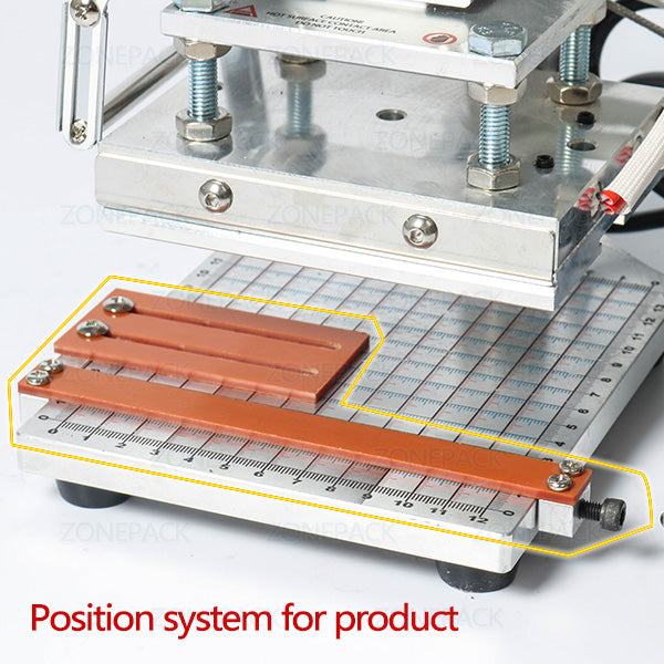 Hot Foil Stamping Machine Accessory Spare Parts Position Holder Foil Roll Holder T-Slot Workbench Heating Element