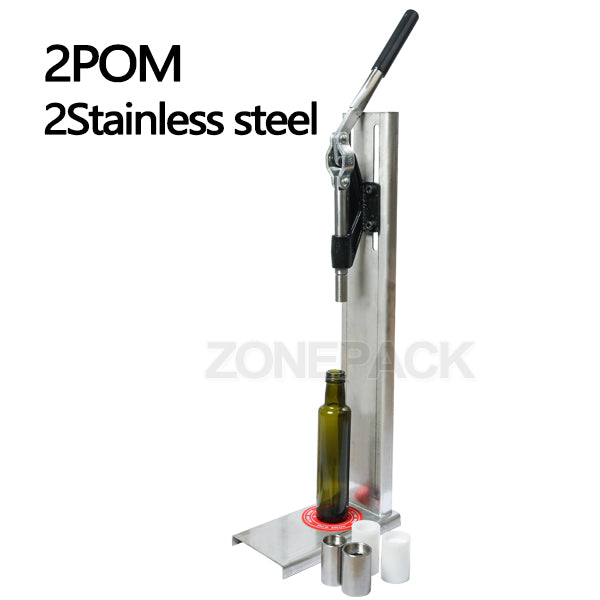 ZONEPACK Manual Stainless Steel Corkers Wine Corking Machine Capping Tool Brewed Wine Bottle Cork Press Inserting Machine