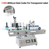 ZONESUN ZS-TB150A High Speed Round Bottle Labeling Machine Label Sticker Applicator - 110V T