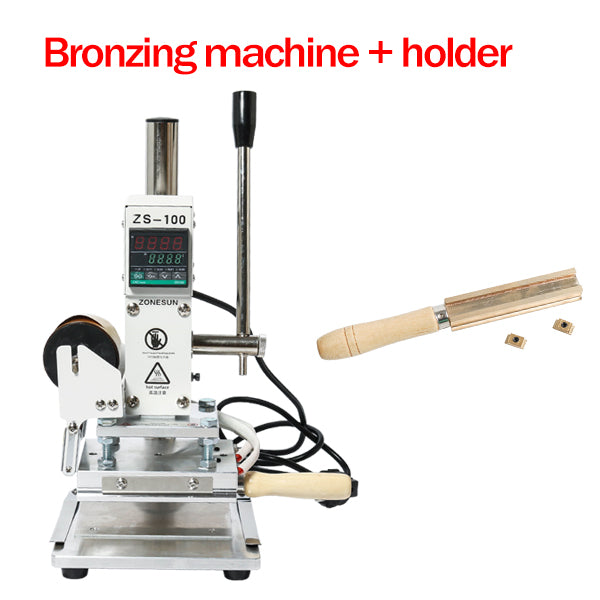 ZONESUN ZS-100B Dual Use Manual Pencil Stamping Machine Leather Paper Embossing Tool - Only Machine