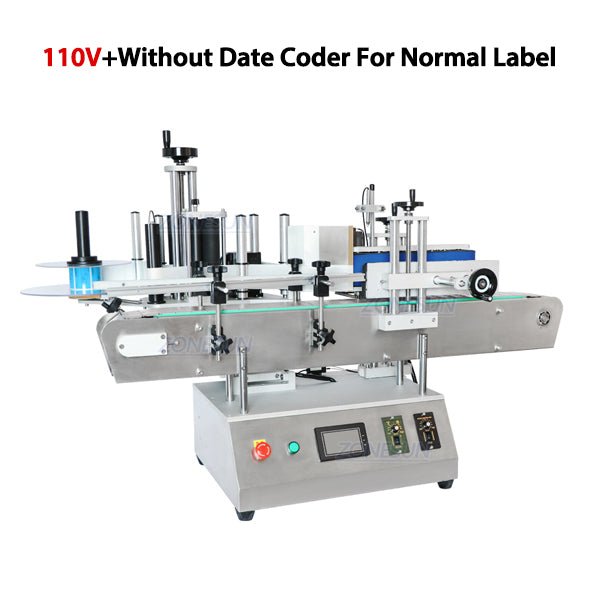 ZONESUN ZS-TB150A High Speed Round Bottle Labeling Machine Label Sticker Applicator - 110V N