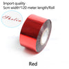 ZONESUN Hot foil Stamping Paper Heat Transfer Foil Roll - 5cm / red