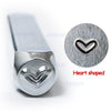 ZONESUN Custom Steel Metal Stamps Mold Marking Tool Jewelry Embossing - heart