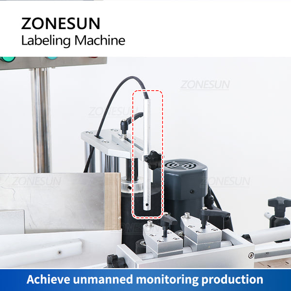 ZONESUN Automatic Labeling Machine Round Glass Plastic Bottle Jar Vial Production ZS-TB260S