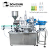 ZONESUN Desktop Hand Sanitizer filling machine Shampoo Disinfect Ethanol alcohol Spray Bottle Automatic Filing Capping Machine