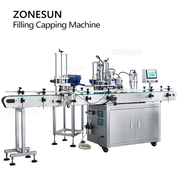 ZONEPACK Automatic Liquid Filling Capping Pressing Machine Rotary Plate Cap Feeder ZS-AFC9