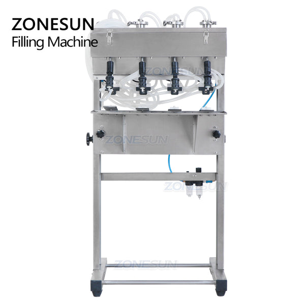 ZONESUN Vacuum Liquid Perfume Filling Machine Milk Water Eyewash Cosmetics Beverage Filler Bottle Filling Equipment