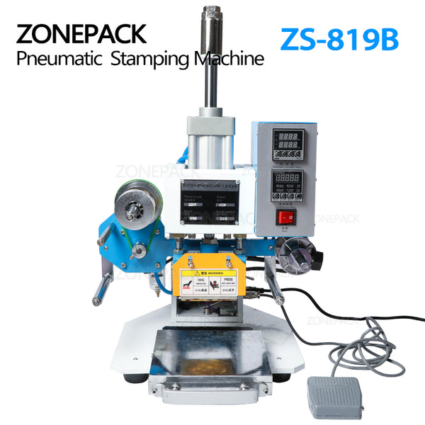 ZONESUN ZS-819B 80*90mm Pneumatic Hot Foil Stamping Machine