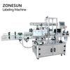 ZONESUN ZS-TB300Z Dual Use Automatic Bottle Labeling Machine Round and Square Bottle Sticker Double Sides Label Applicator