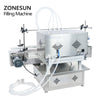 ZONESUN ZS-DTDP-4P Automatic Filling Machine Diaphragm Pump Beverage Shampoo Essential Oil  Four Nozzles Glass Bottle Jar Filler