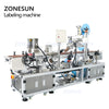 ZONESUN ZS-TB113B Container Automatic Top Bottom Plane Adhesive Box Labeling Machinery Automatique Sticker For Flat Surface