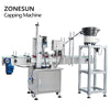 ZONESUN ZS-XG16P Automatic Linear Screw Shampoo Pet Bottle Dropper Capping Machine Cooking Oil With Cap Vibratory Feeder