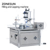 ZONESUN ZS-AFC1C Magnetic Pump Reagent Tube Plastic Ampoule Small Bottle Rotary Liquid Filling And Cap Pressing Machine