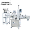 ZONEPACK Automatic Pump Spray Beverage Bottle Capping Machine with Vibratory Cap Feeder for Production Line