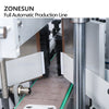 ZONESUN ZS-FAL180C9 Automatic Production Line Essential Oil Square Bottle Filling Capping And Double Side Labeling Machine