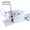 ZONEPACK ZS-GP261W Semi-automatic Filling Machine Edible Oil Hydraulic Engine Oil Weighing Gear Pump Plastic Bottle Vial Filler