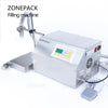 ZONEPACK ZS-DP431W Semi Automatic Big Flow Liquid Beverage Shampoo Weighing Filling Machine Diaphragm Water Juice Filler