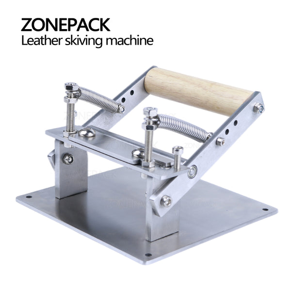 ZONEPACK Leather Scraper Manual Leather Skiver Peel Tools Shovel Skin Machine Splitter Vegetable Tanned Handle Peeler