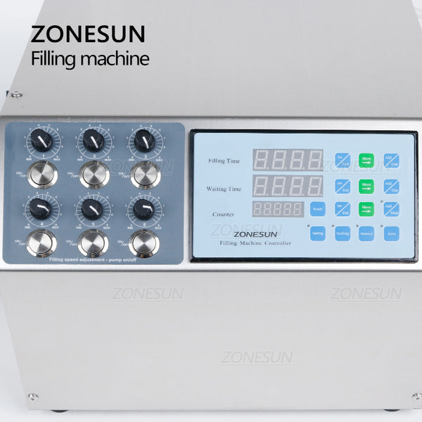 ZONESUN ZS-DPYT6P  6 Nozzles Liquid Filling Machine Water Bottle Filler