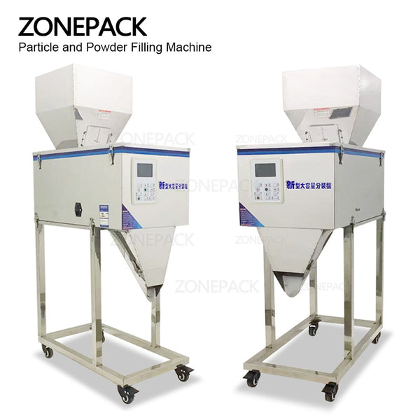 ZONEPACK 3000g Food Racking Machine Granular Powder Materials Weighing Packing Machine Filling Machine For Seeds Coffee Bean