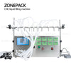 ZONEPACK Electric Digital Control Pump Liquid Filling Machine Perfume water Juice Essential Oil With 10 Heads