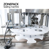 ZONEPACK ZS-CS380 Tin Aluminum Can Food Fruit Glasses Screw Plugging Tinplate Cover Automatic Capping Machines Sealing Packing Machines