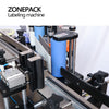 ZONEPACK Automatic E-juice Beverage Round Bottles Vial Can Jar Positioning And Labeling Machine Adhesive Label Sticker Applicator