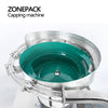 ZONEPACK ZS-XG1870V Automatic Custom Tabletop Beverage Plastic Bottle Cosmetic Jar Cap Feeding And Capping Machine Vibratory Feeder