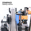 ZONEPACK Automatic E-juice Beverage Round Bottles Vial Can Jar Positioning And Labeling Machine Adhesive Label Sticker Applicator