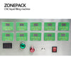 ZONEPACK Electric Digital Control Pump Liquid Filling Machine Perfume water Juice Essential Oil With 10 Heads