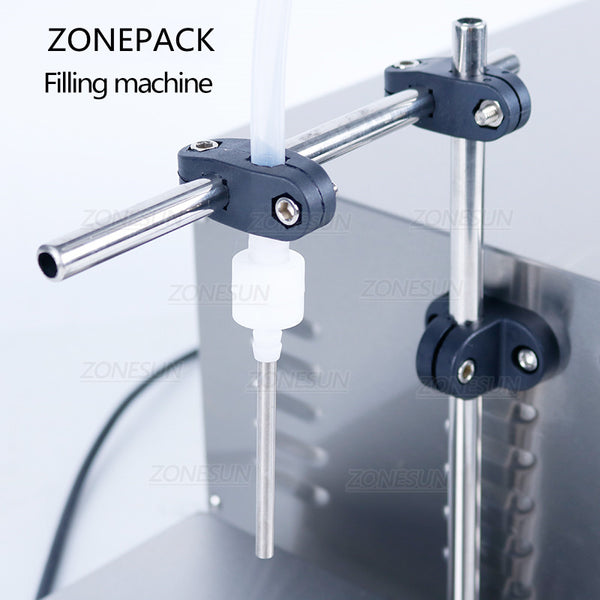 ZONEPACK ZS-MP251W Magnetic Pump Strong Acid Liquid Edible Oil Liquor Filling and Weighing Machine Juice  Water Bottle Filler