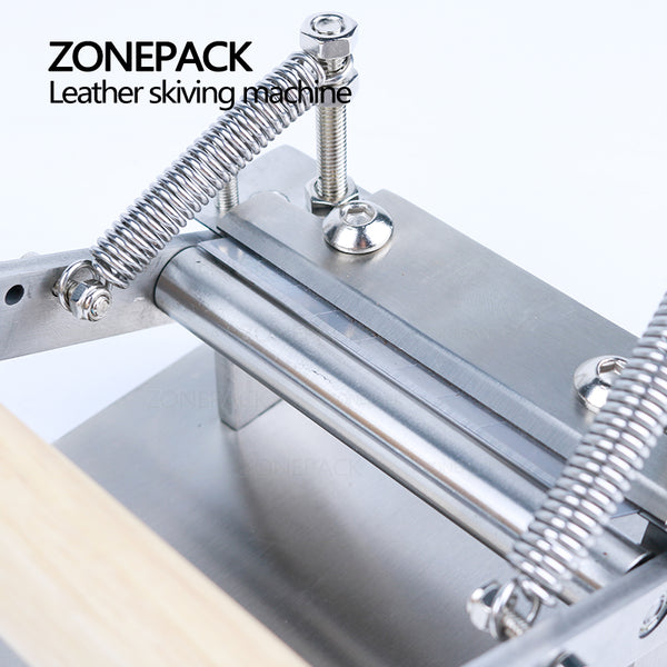 ZONEPACK Leather Scraper Manual Leather Skiver Peel Tools Shovel Skin Machine Splitter Vegetable Tanned Handle Peeler