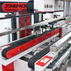 ZONEPACK Automatic Carton Corner Sealer Tape Sticker Four Sides Carton Edge Sealing Machine Strapping Machine