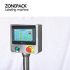 ZONEPACK Automatic E-juice Beverage Round Bottles Vial Can Jar Positioning And Labeling Machine Adhesive Label Sticker Applicator