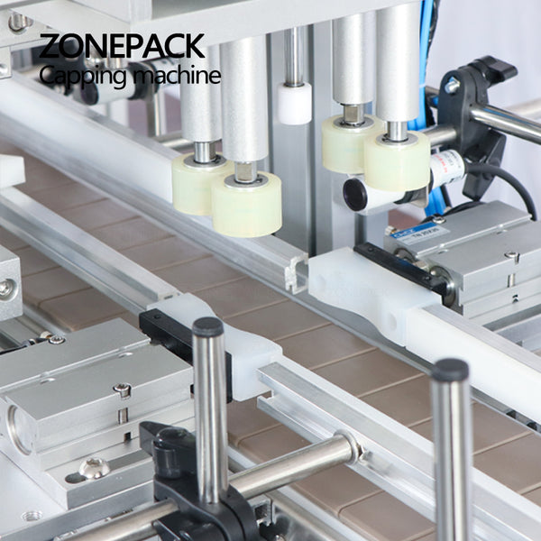 ZONEPACK ZS-XG1870V Automatic Custom Tabletop Beverage Plastic Bottle Cosmetic Jar Cap Feeding And Capping Machine Vibratory Feeder