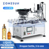 ZONESUN ZS-AFC7A Automatic Liquid Filling Capping Machine With Cap Feeder