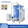 ZONESUN 200L Tank ZS-420GSY Paste Filling Vacuum Sealing Machine Honey Peanut Butter Packet Filler Automatic Feeding Pump